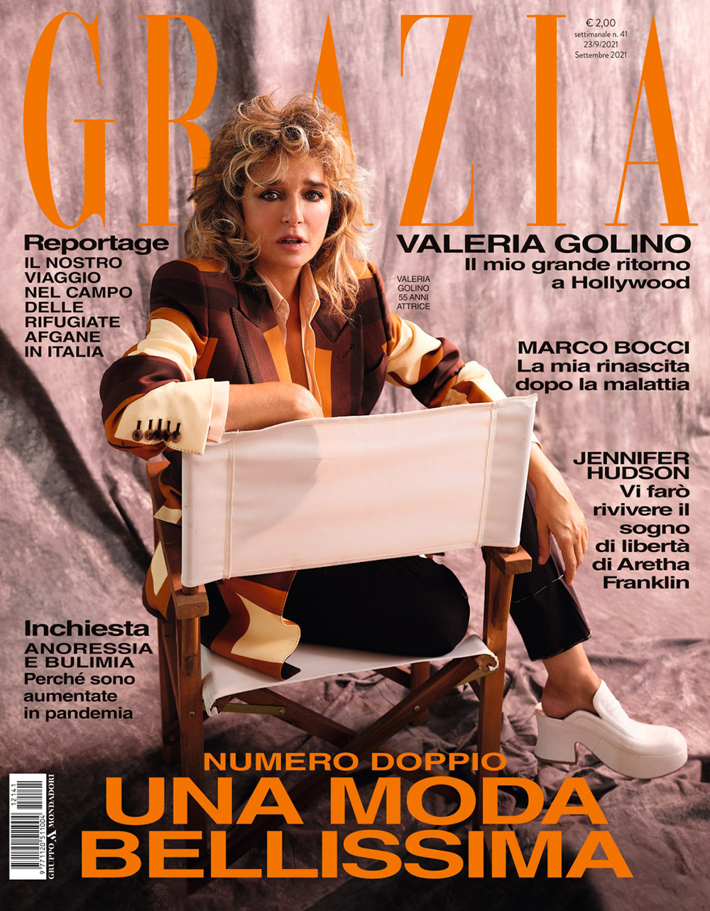 cover grazia valeria golino