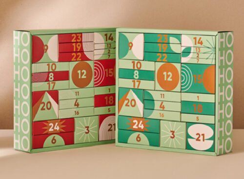 Calendario dell'Avvento Jopassy da riempire 24 sacchetti