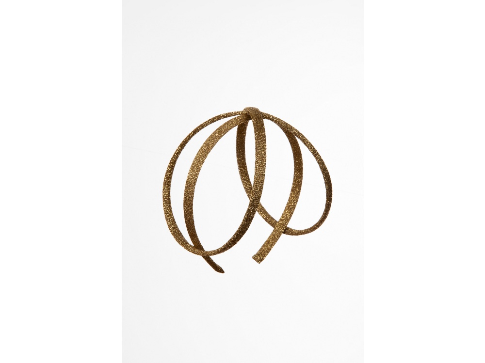 Cerchietto in tricot oro, the beatriz.
