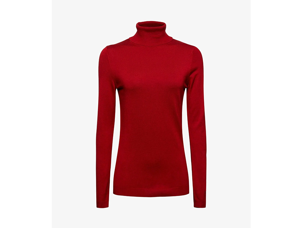 ZALANDO MAGLIONE DOLCEVITA grigio chiaro punto treccia elegante Donna EUR  8,90 - PicClick IT
