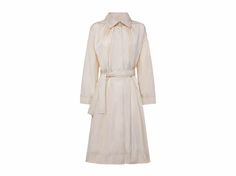 ADD-Parka-lungo-in-nylon-idrorepellente-con-interni-a-contrasto