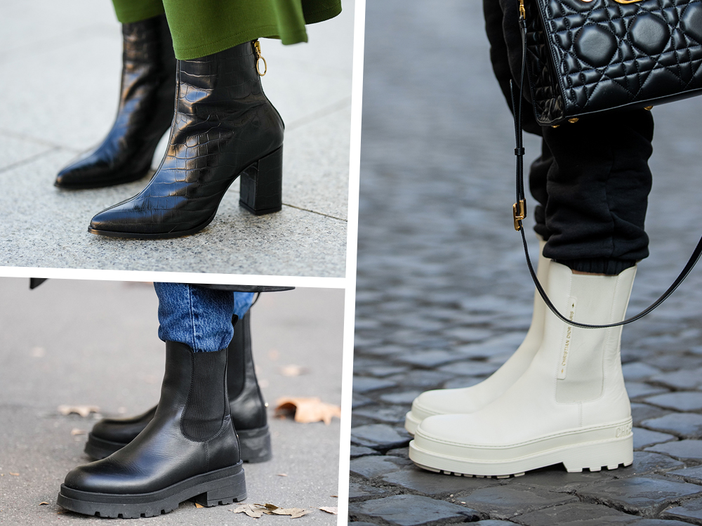 2022 moda donna stivaletti punta quadrata scarpe tacco basso donna cerniera  posteriore stivaletti corti nero bianco Botas Mujer|Ankle Boots| -  AliExpress