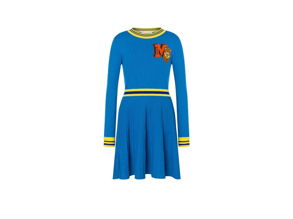 MOSCHINO ABITO IN MAGLIA VARSITY TEDDY BEAR