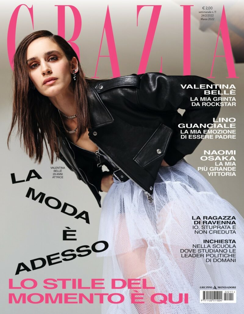 Grazia è in edicola con Valentina Bellè