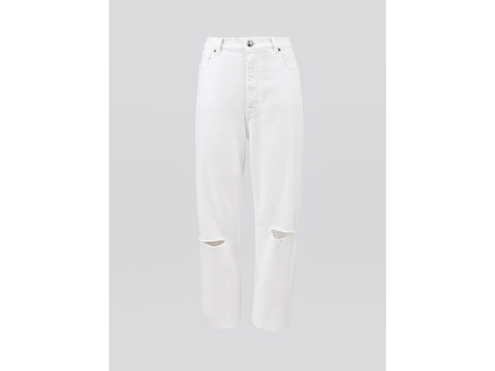 etro jeans in denim con pegaso ricamato