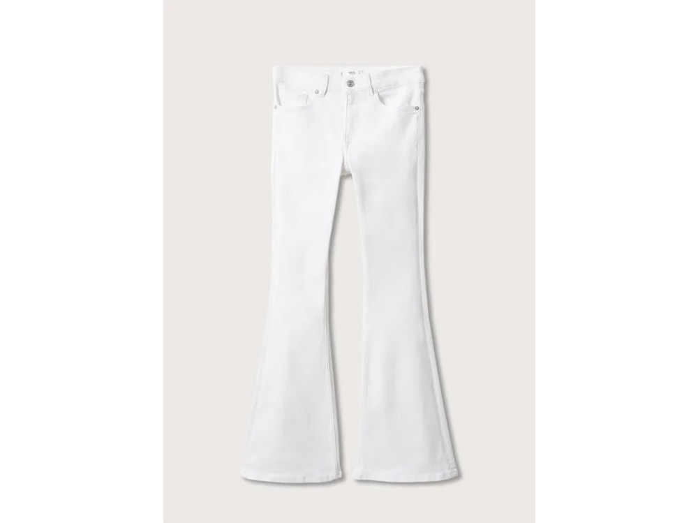 mango modificata pantalone bianco flare