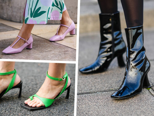Scarpe con la punta quadrata: la tendenza della primavera 2022