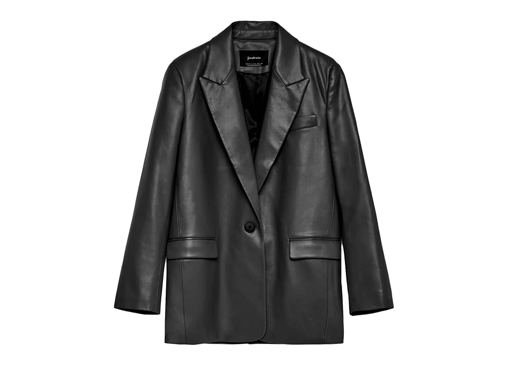 giacca in pelle stradivarius su zalando