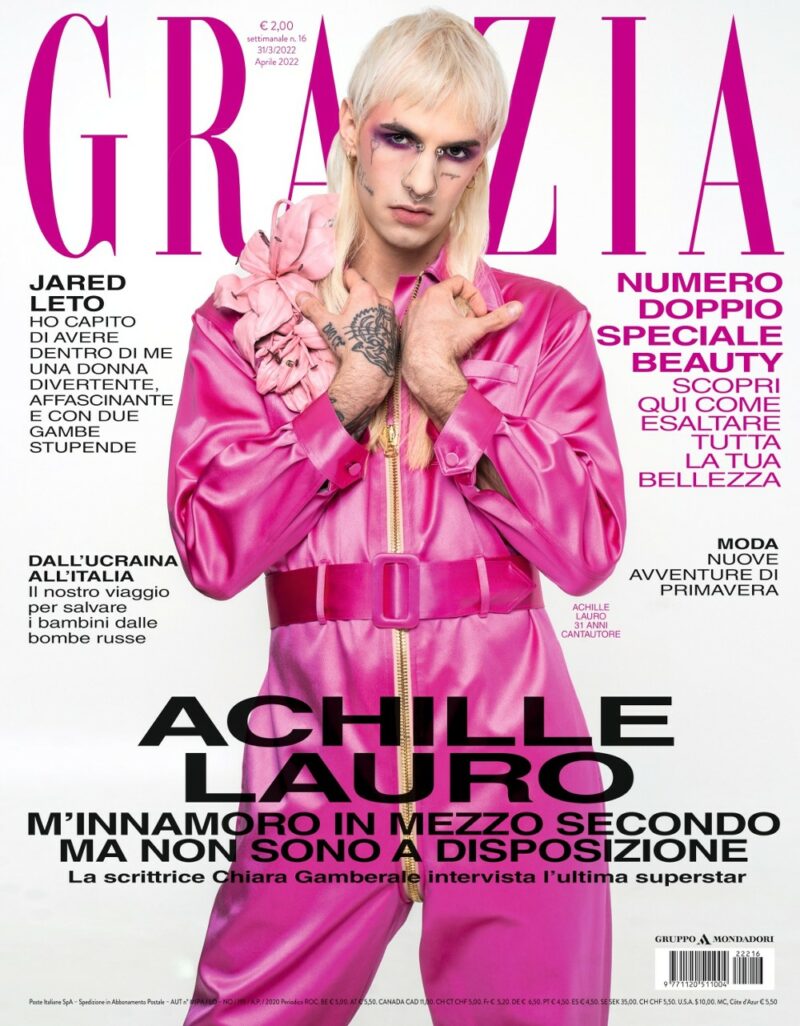Grazia è in edicola con Achille Lauro