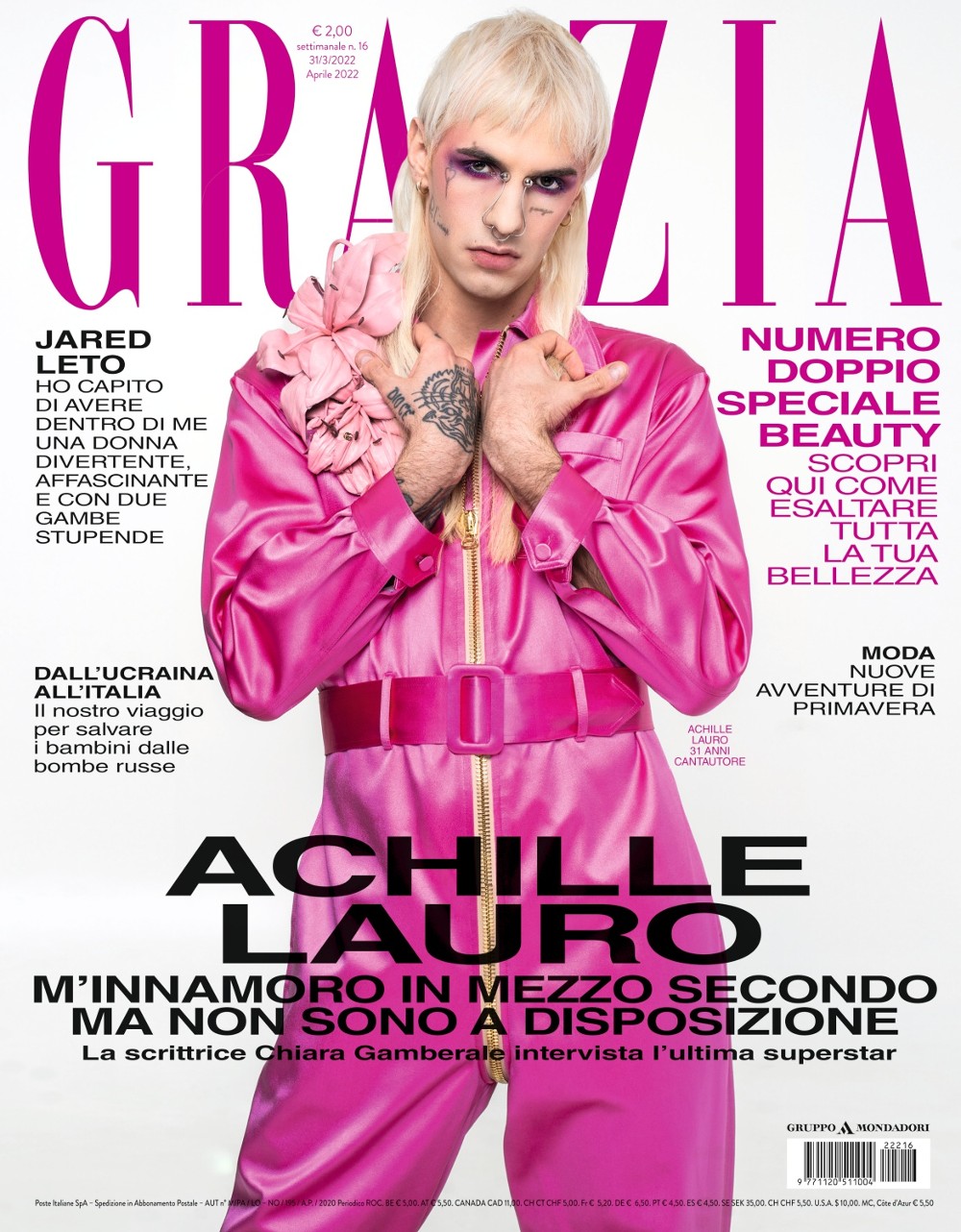 grazia cover achille lauro
