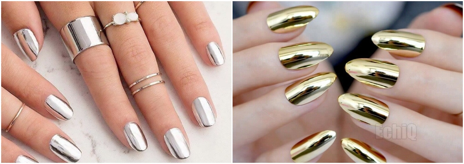 unghie effetto specchio mirrored manicure nail art 2022 cover desktop