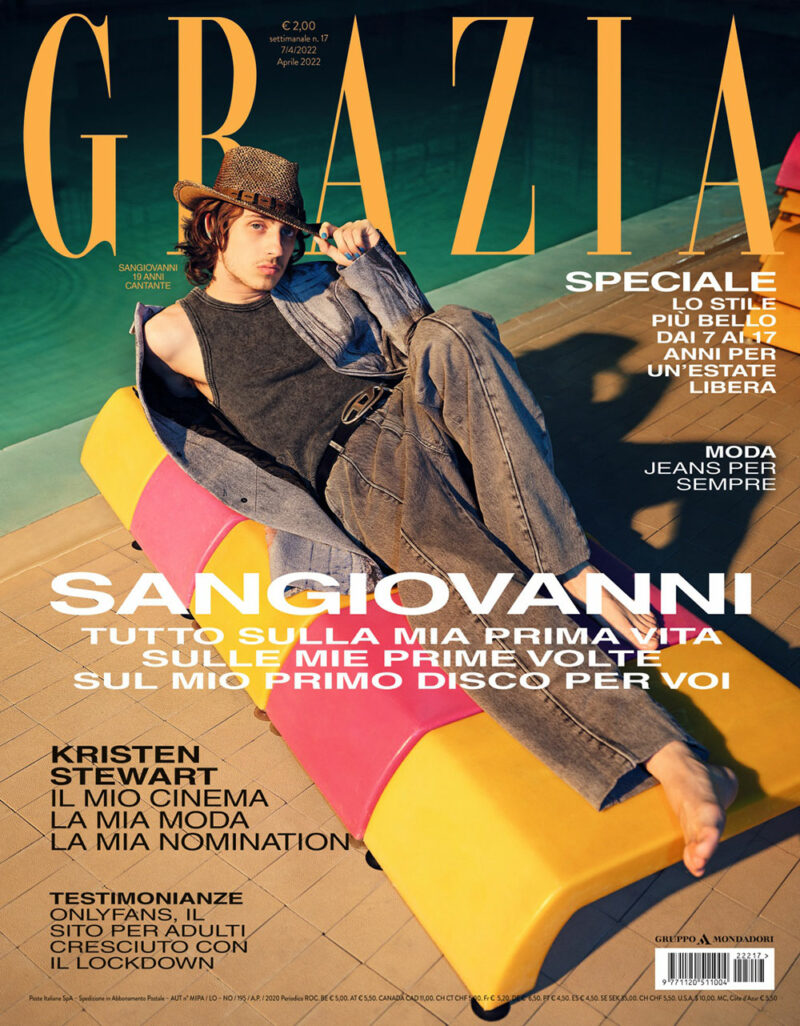 Grazia è in edicola con Sangiovanni