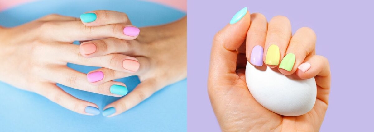 cover unghie pastello