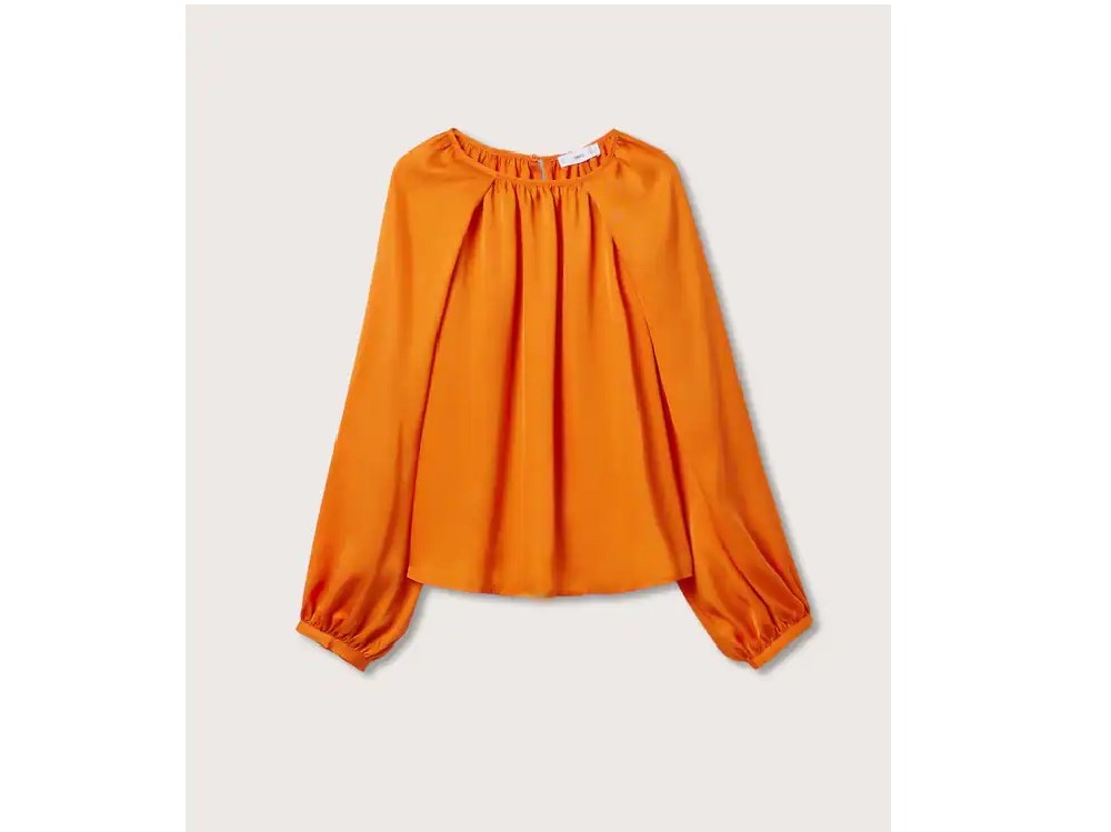 Blusa arancione Mango ok