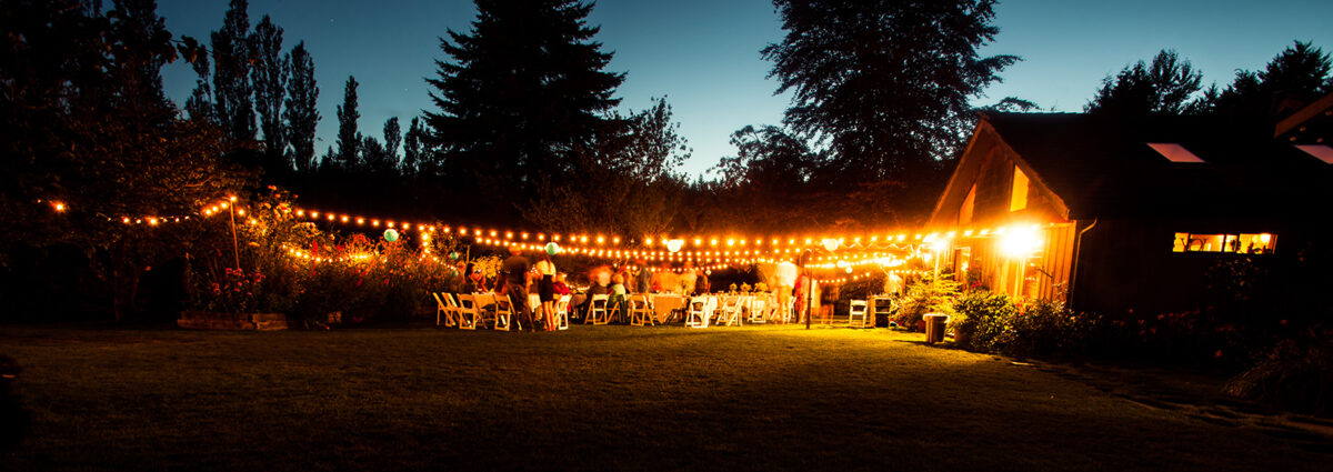 Outdoor Wedding Reception