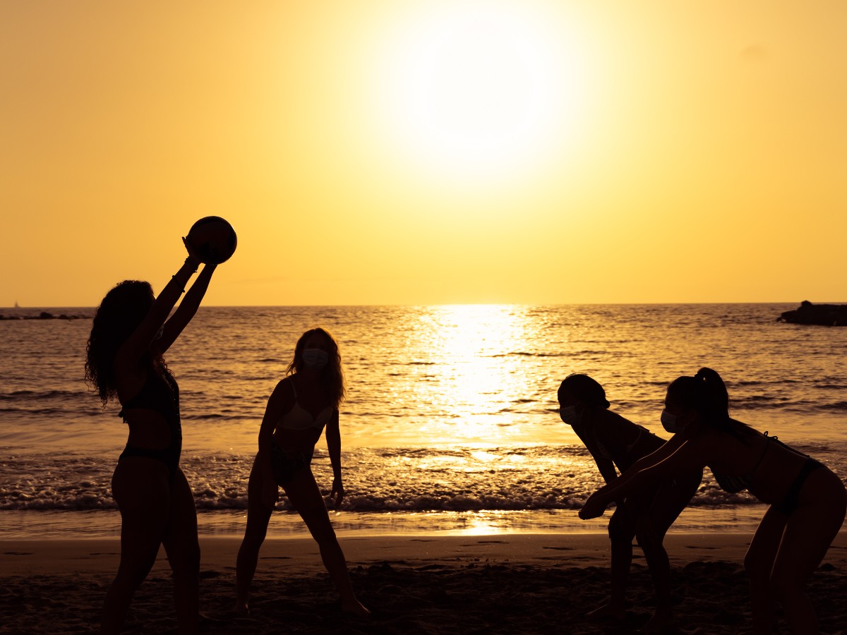 beach volley estate spiaggia