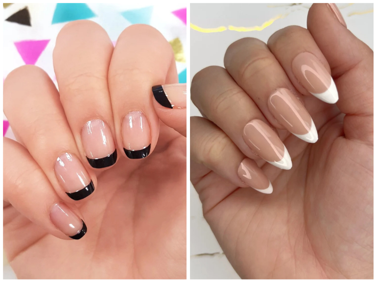 dip powder french manicure cover mobile