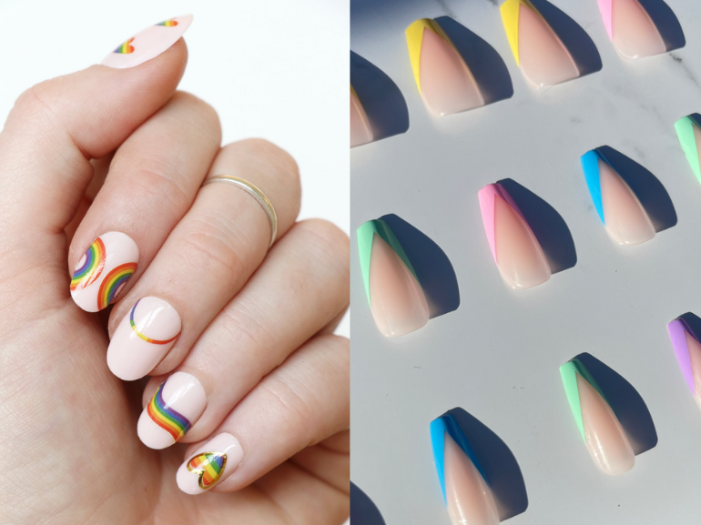 unghie-arcobaleno-rainbow-nails