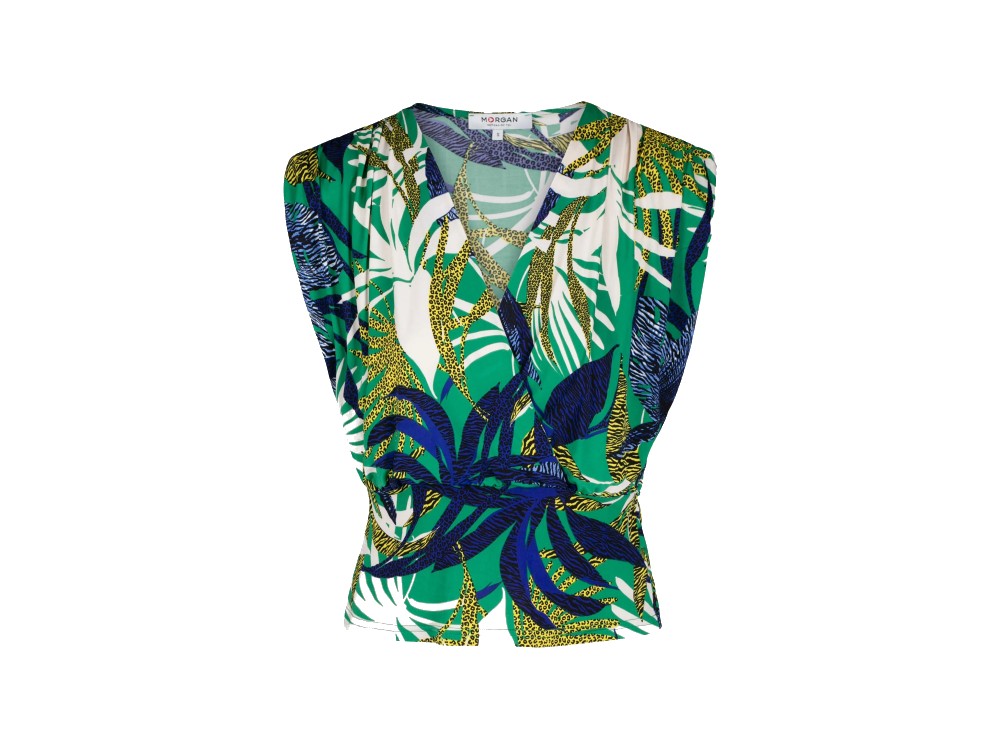 zalando morgan top green