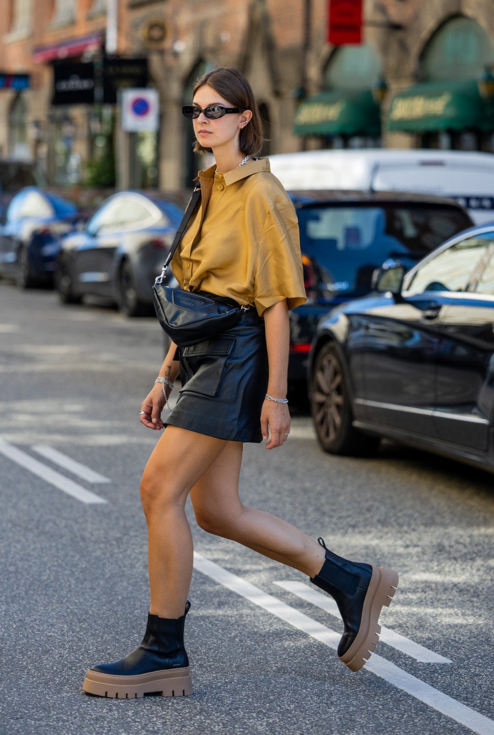 street style mini camicia