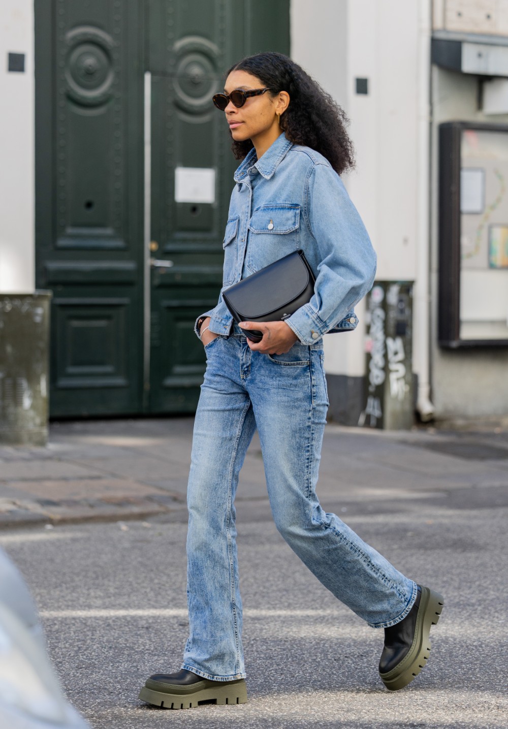 street style total denim