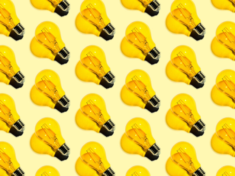 Yellow light bulbs