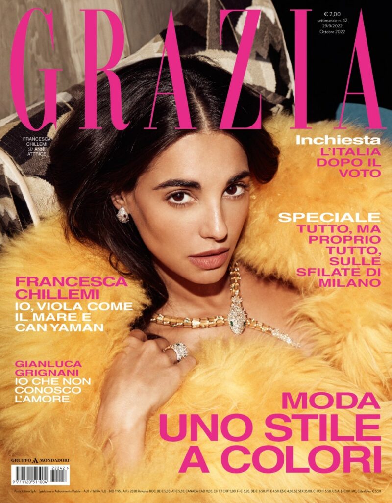 Grazia è in edicola con Francesca Chillemi