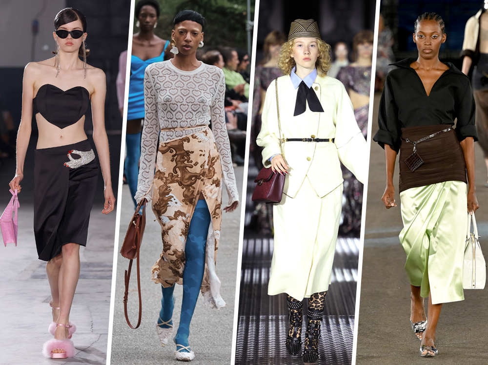 moda primavera estate 2023 gonne a portafoglio