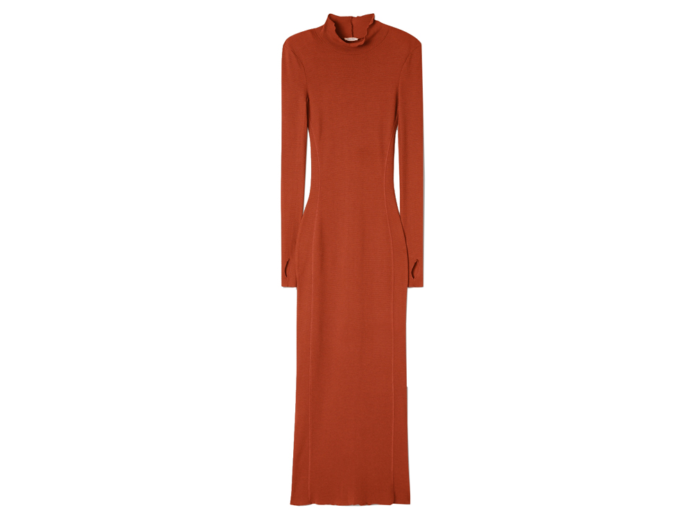 American-Vintage-abito-in-maglia-color-terracotta