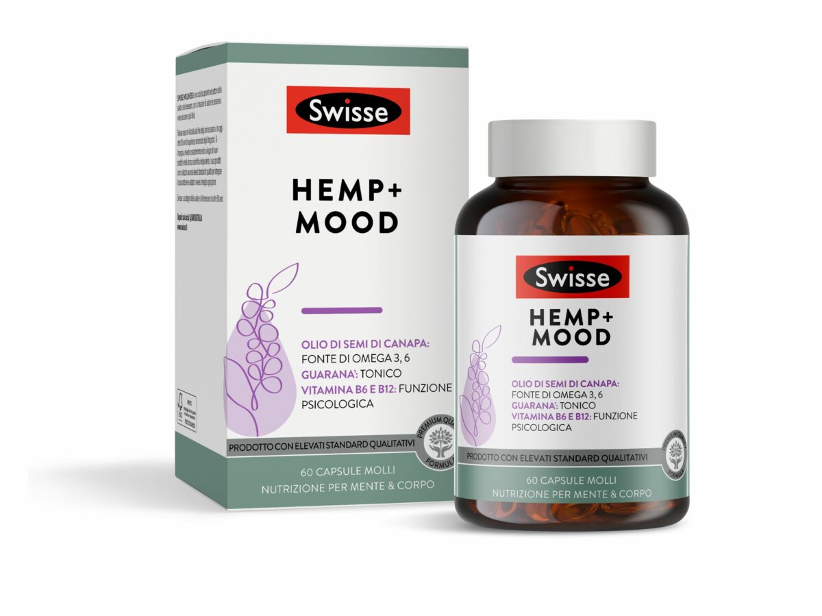 Integratore Swisse Hemp Mood affaticamento fisico e psicologico