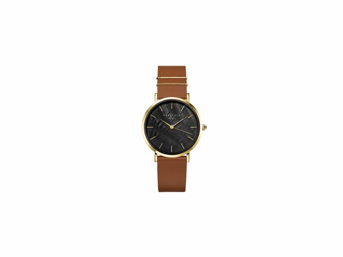 Rosefield West Village Cognac Black