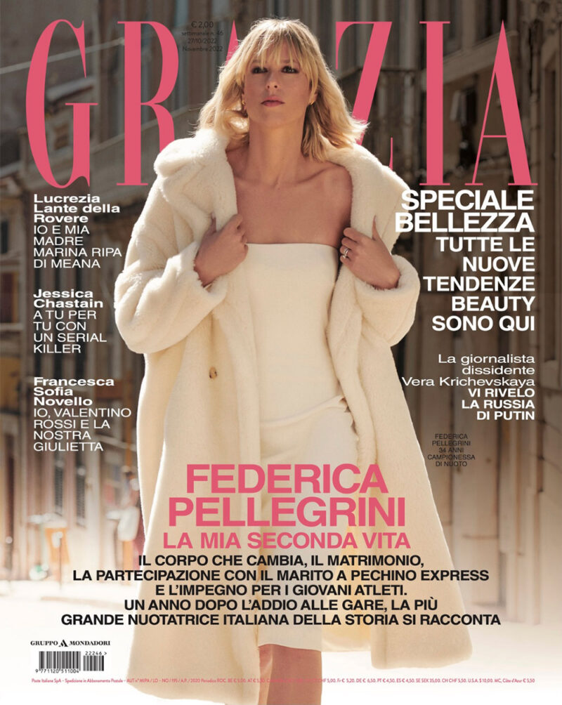 Grazia è in edicola con Federica Pellegrini