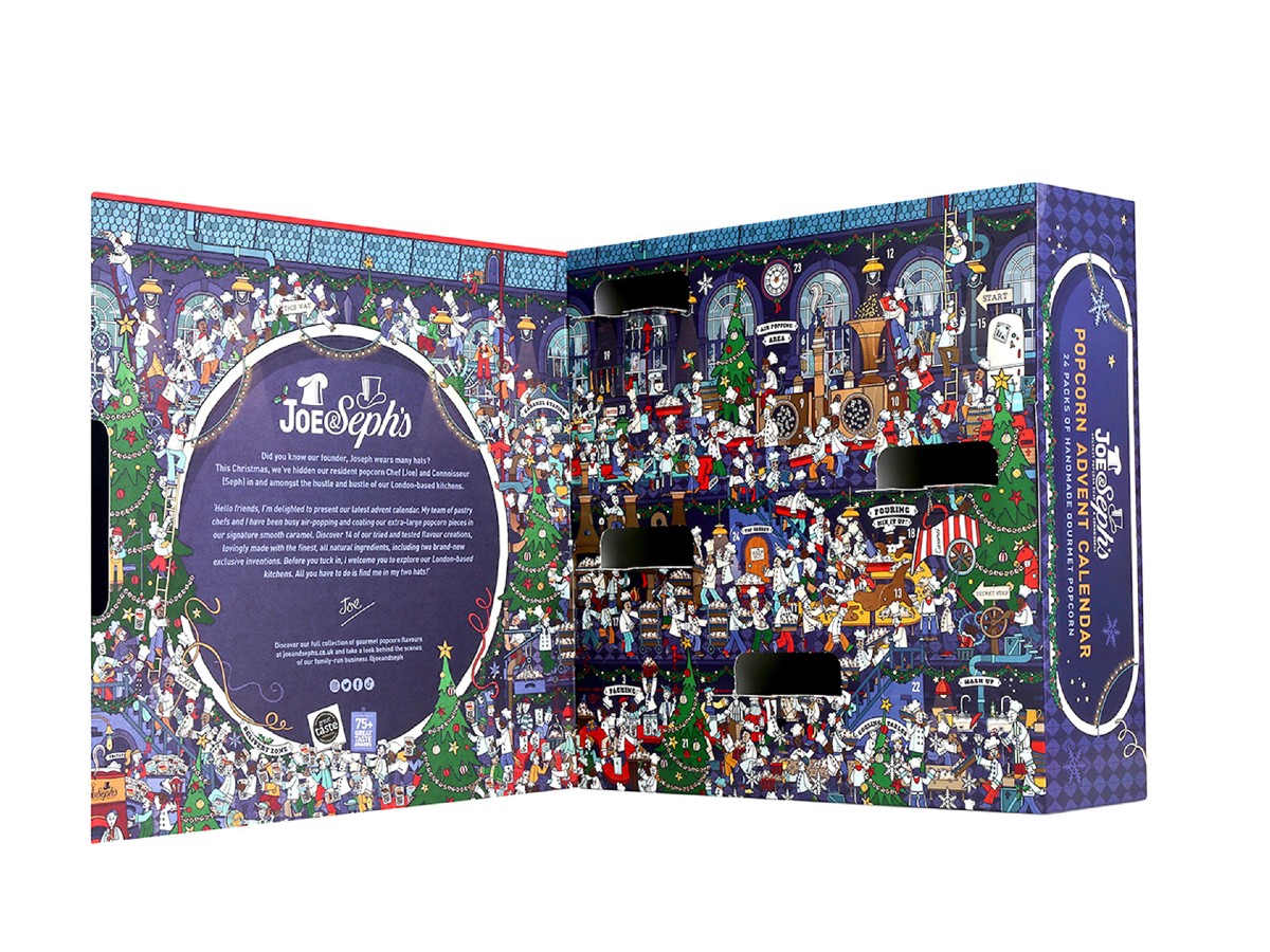 Calendario avvento pop corn