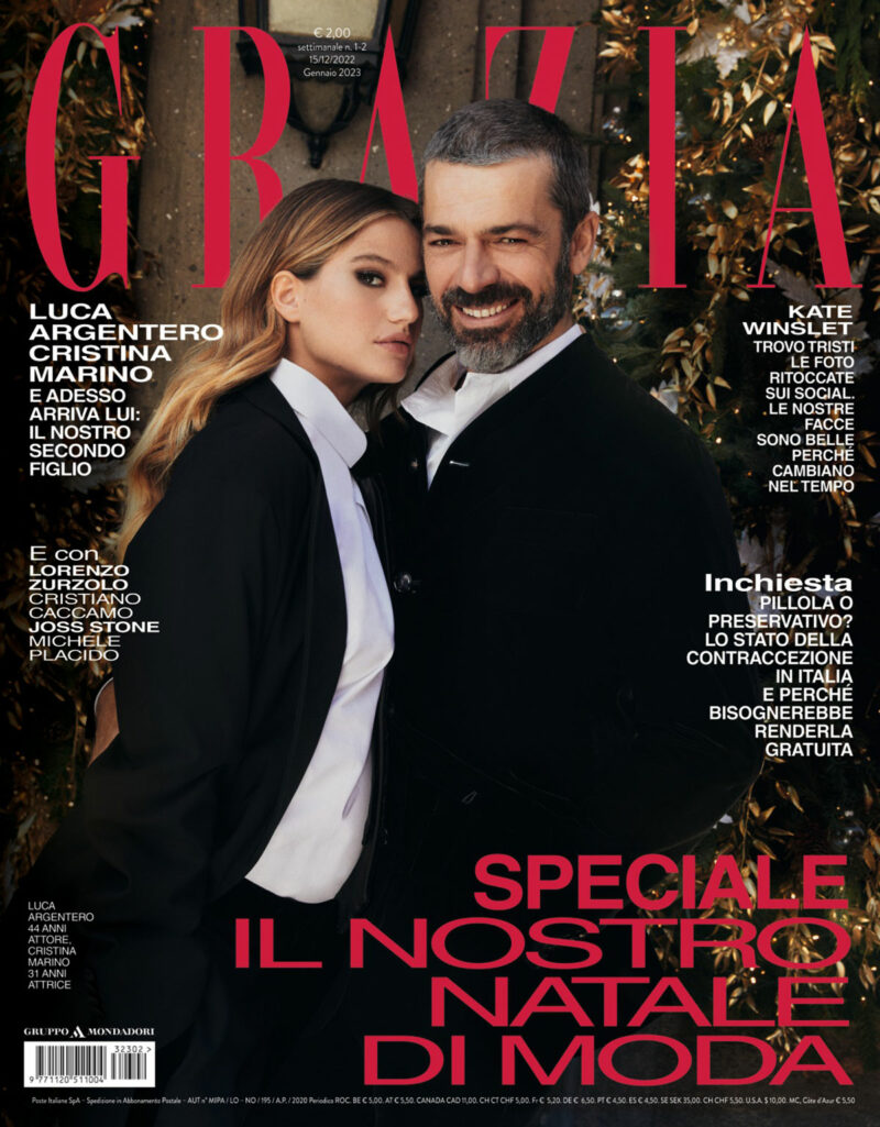 Grazia è in edicola con Luca Argentero e Cristina Marino