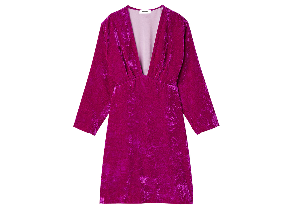 velvet-dress-sandro-paris