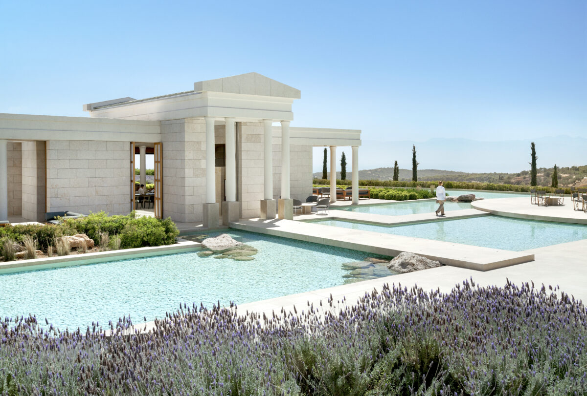Amanzoe, Greece – Dining, Bar, Reflecting pool
