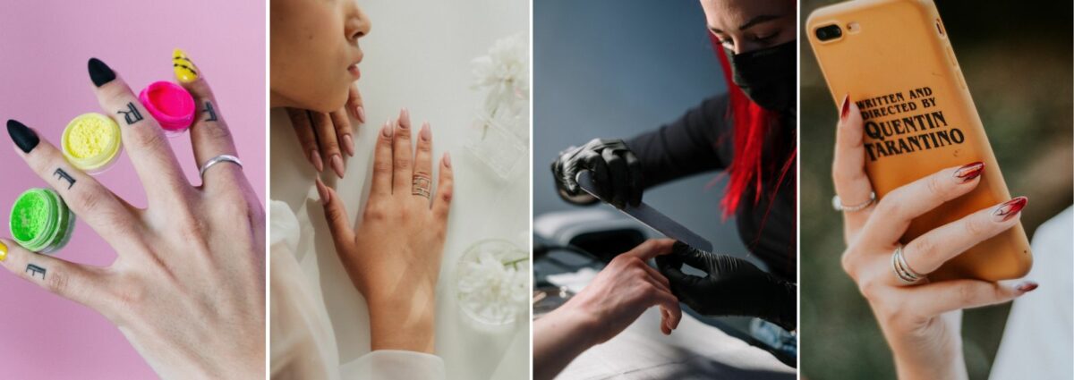 cover unghie a stiletto corte