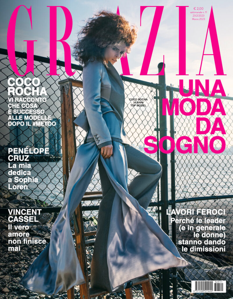 Grazia è in edicola con Coco Rocha