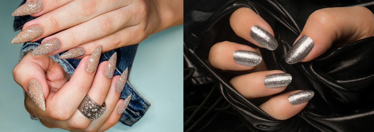 cover unghie glitter