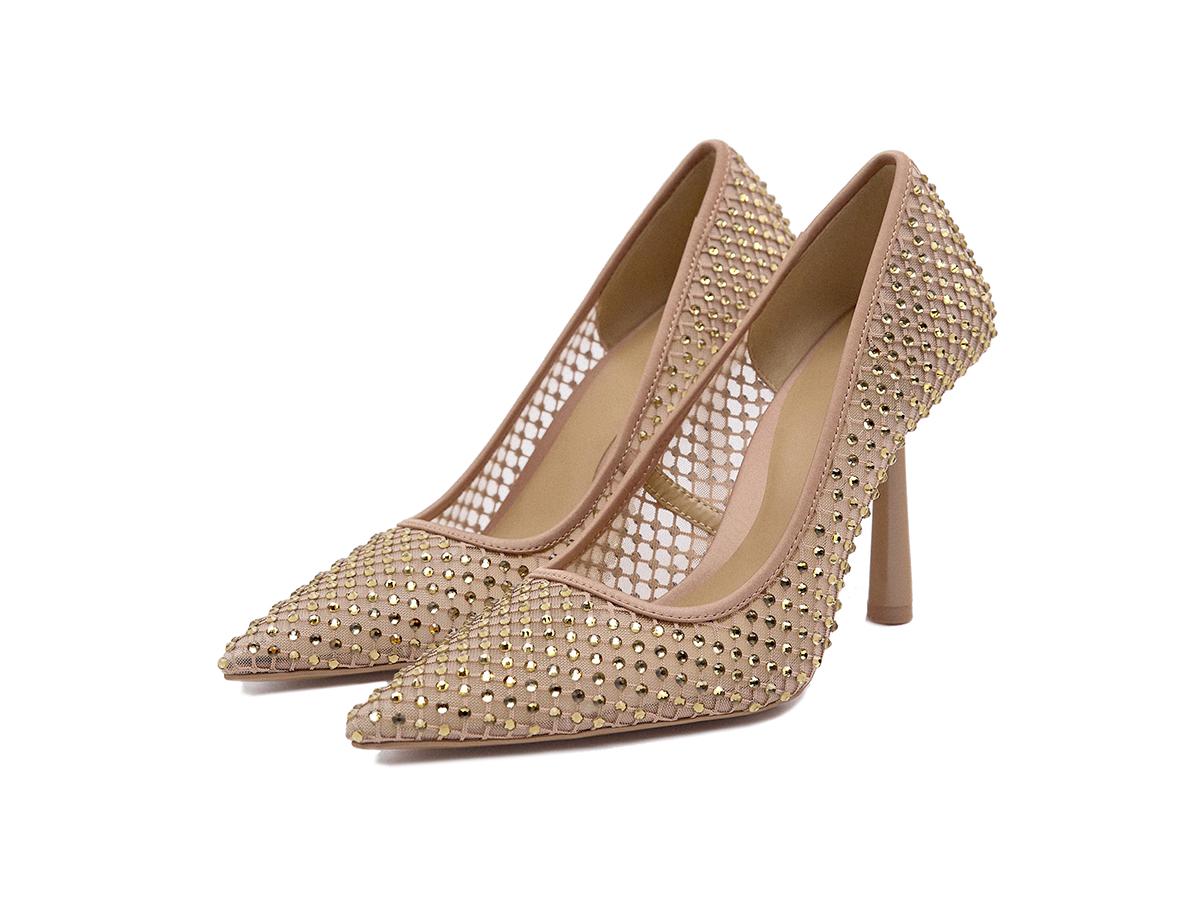 Décolleté Badgley Mischka Annmarie Donna - Colore Champagne, Tacco, Fodera In Pelle, Taglia 37