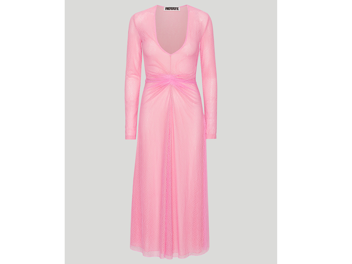 ROTATE-Stretch-Lace-V-Neck-Midi-Dress-Begonia-Pink-RT2457-(1)