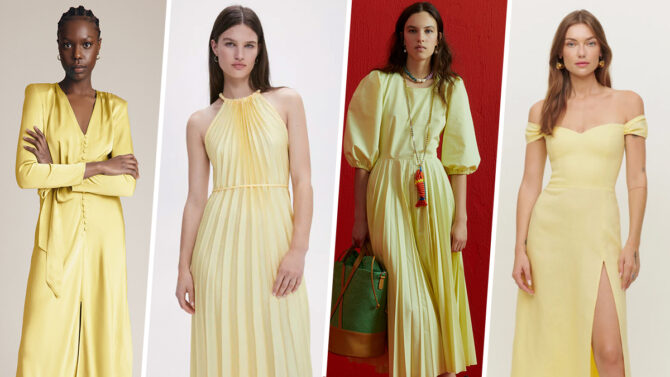 Abito da cerimonia giallo pastello il piu chic per la primavera