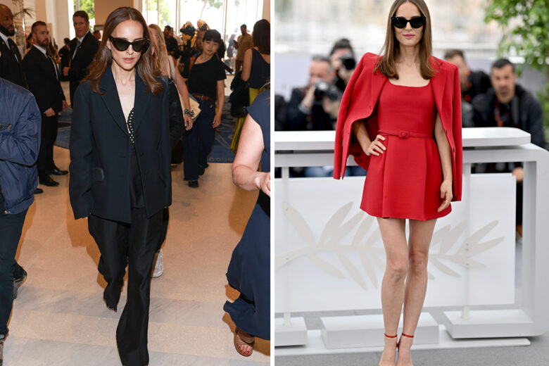 Rosso o nero? Noi non sappiamo deciderci: entrambi i look di Natalie Portman ci fanno “volare”
