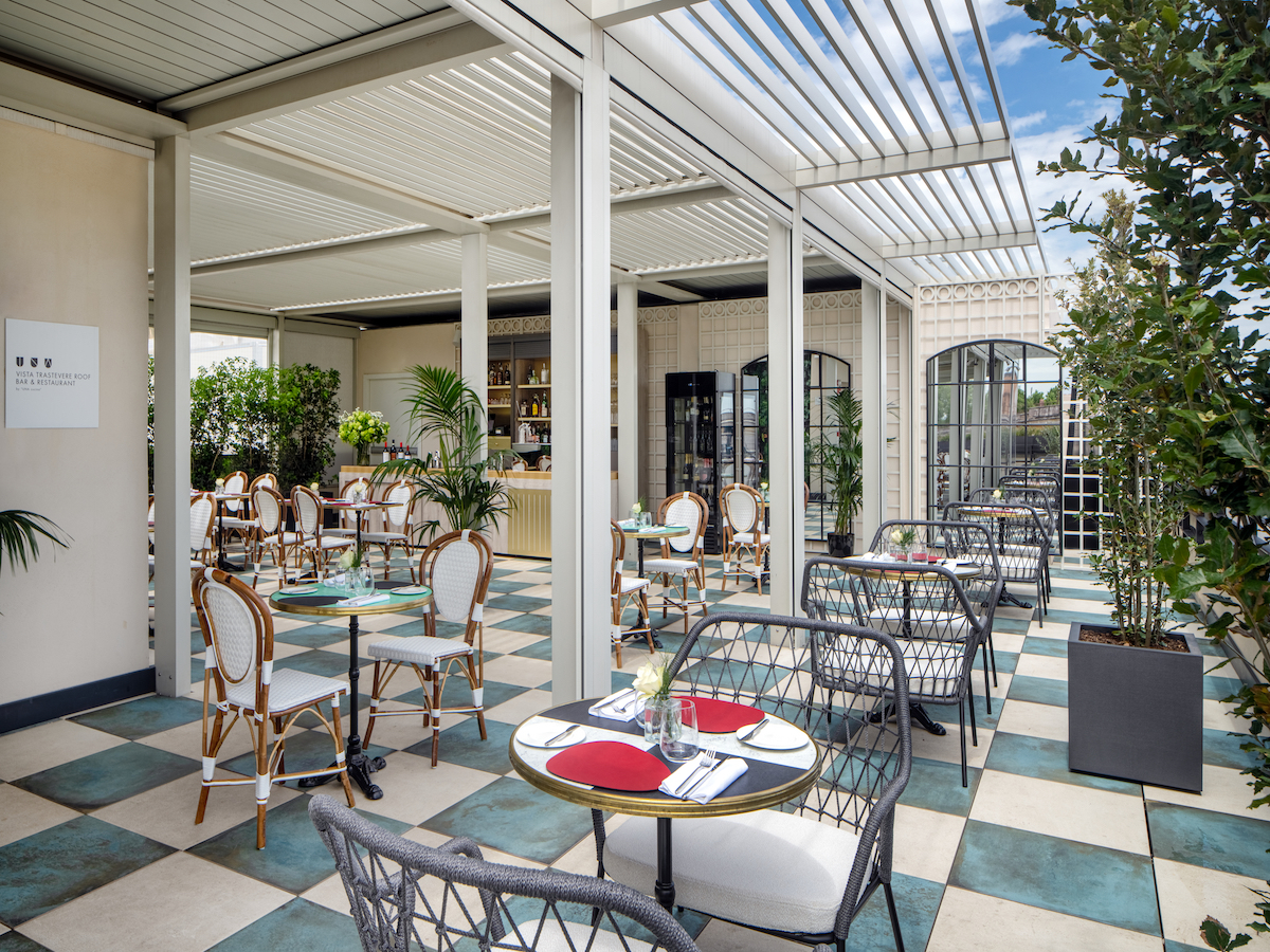 vista trastevere roof terrace una hotel