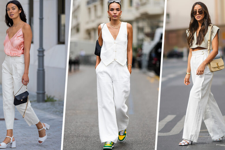 Come indossare i pantaloni bianchi? 5 abbinamenti che risolvono ogni dilemma di stile