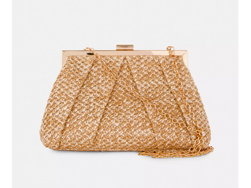 Borsa Di Paglia Intrecciata Donna – Tote Estiva Per Spiaggia, Picnic E Vacanze – Design Chic