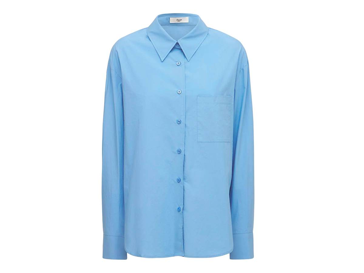 camicia-azzurra-the-frankie-shop-su-luisaviaroma