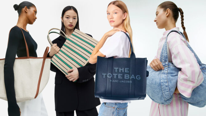 S&E - Modieuze Casual Tote Bag met Aardbeienprint