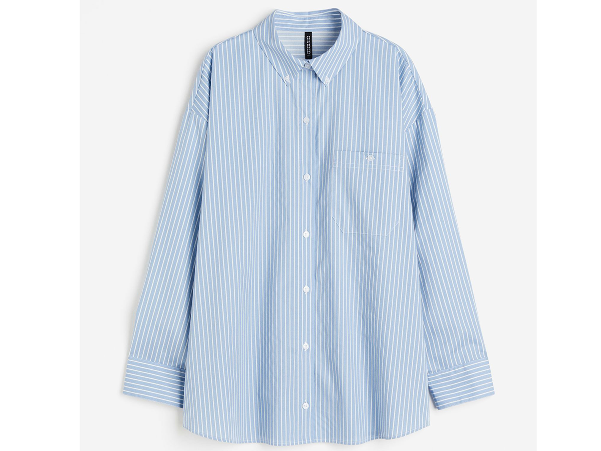 camicia-a-righe-oversize-H&M