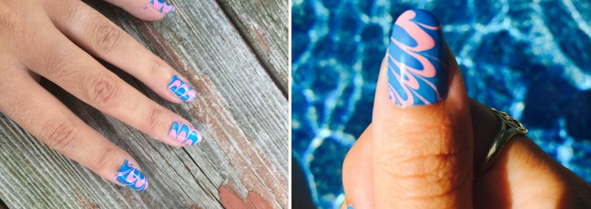 cover unghie effetto acqua